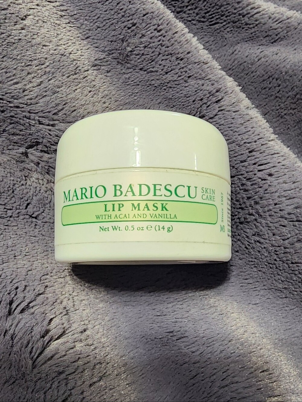 NWT Mario Badesque Lip Mask acai and vanilla
